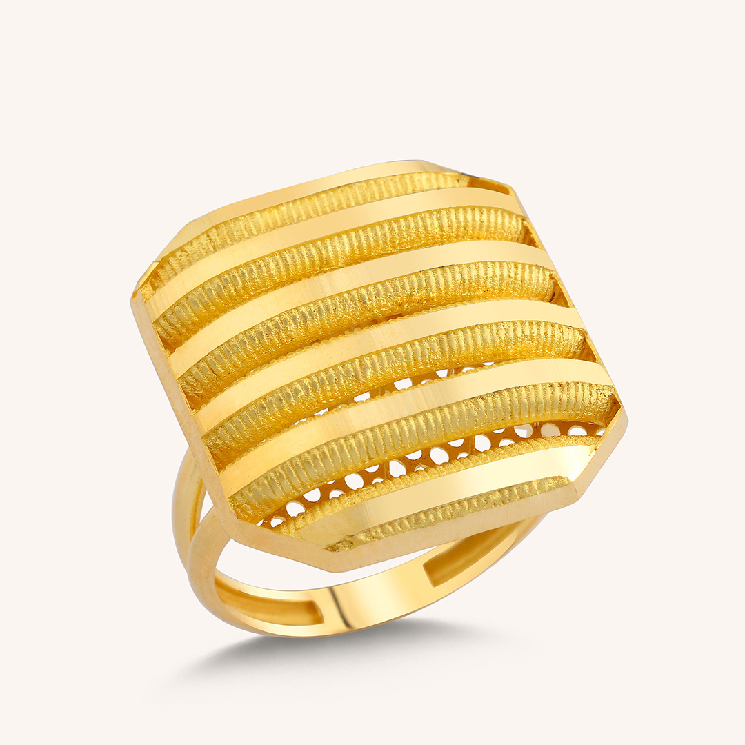 22 Ayar Altın Fantezi Yüzük