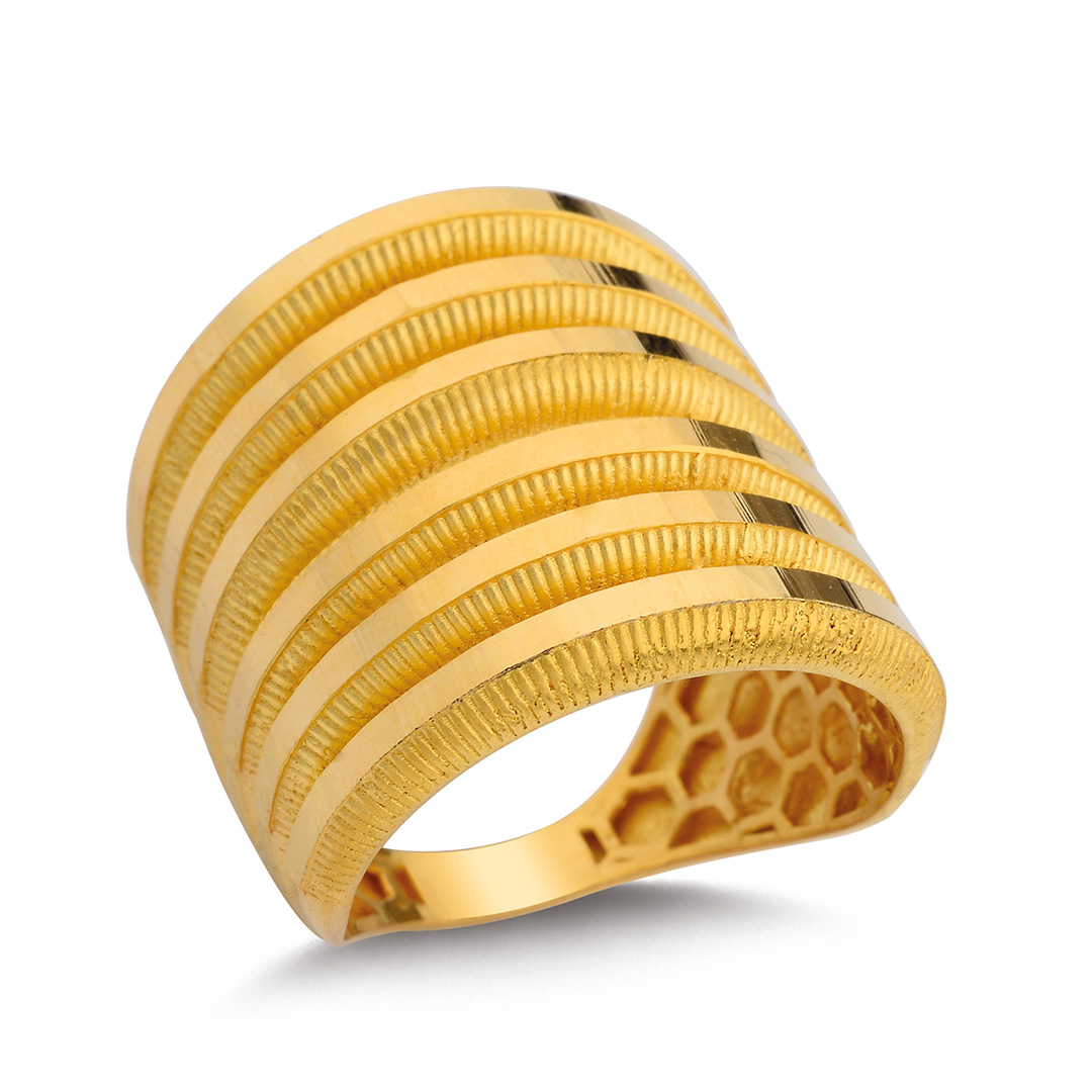 22 Ayar Altın Fantezi Yüzük