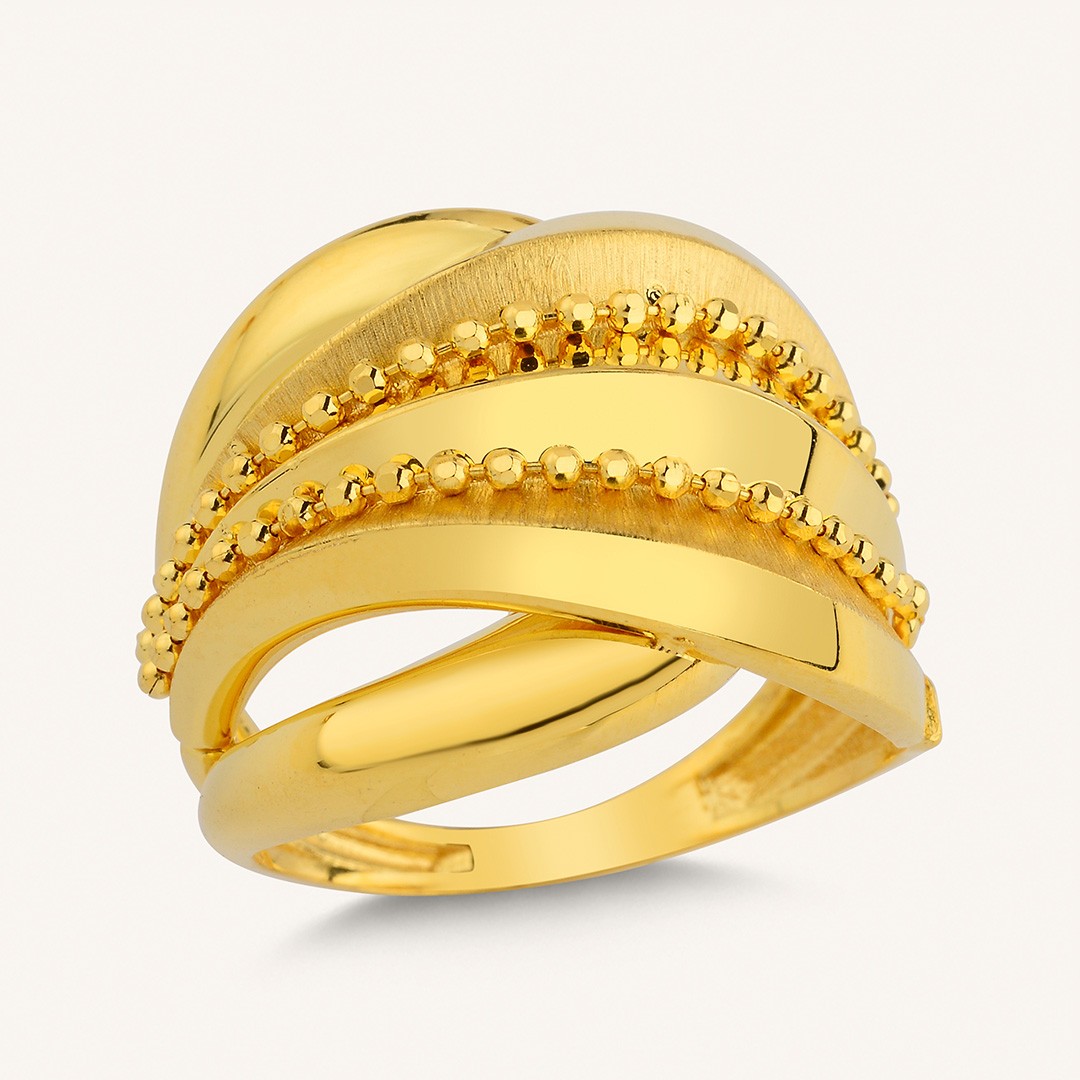 22 Ayar Altın Fantezi Yüzük