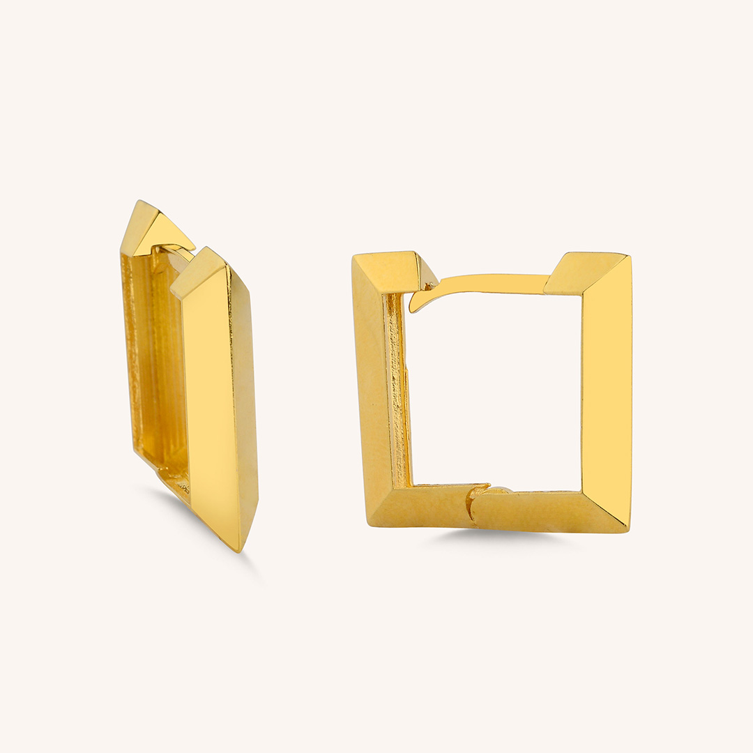 22 Ayar Altın Halka Küpe