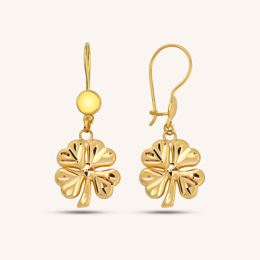 22 Ayar Altın Halka Küpe