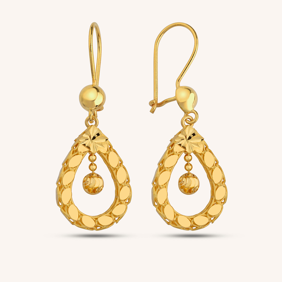 22 Ayar Altın Dorikalı Küpe