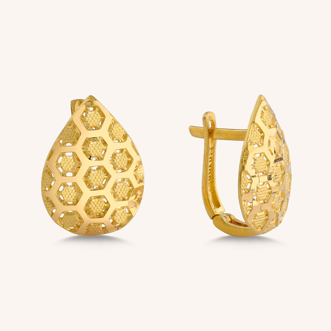 22 Ayar Altın Fantezi Küpe