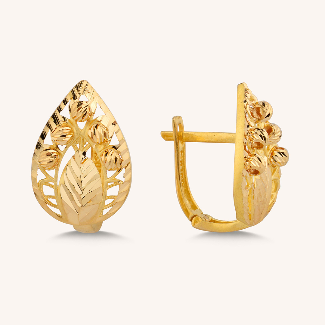 22 Ayar Altın Fantezi Küpe