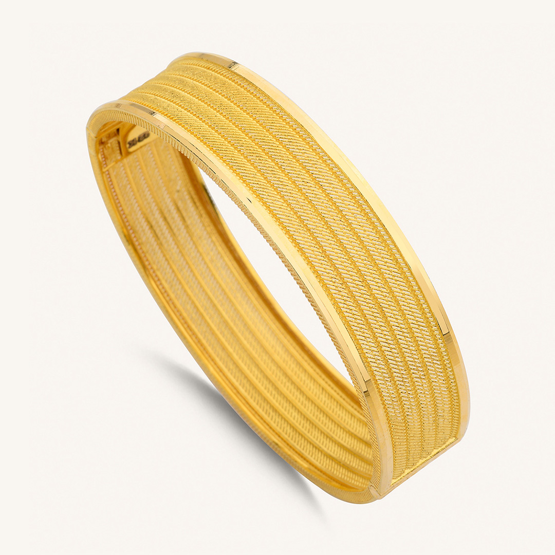 22 Ayar Altın Trabzon Baskı Günlük Kelepçe